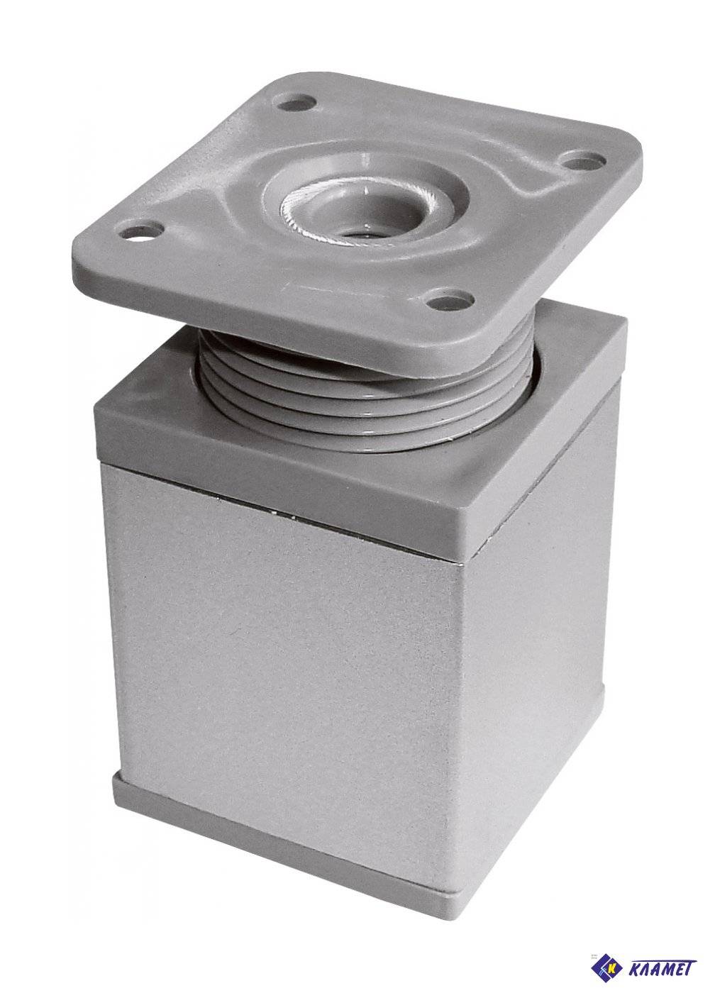 Опора квадратная ОРК-75К 75 мм алюминий 