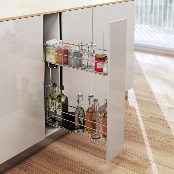 Корзина выкатная 250 мм бок. крепл. Хром WE29.0124.01.001 REJS 