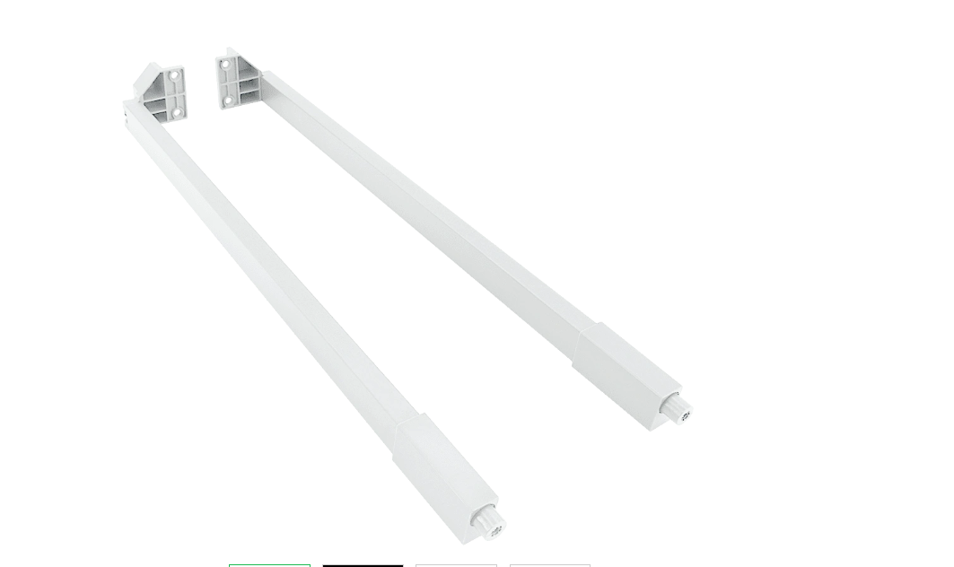 12.0073 Комплект прямоугольных релингов AQ LineBox AQ 450 Белый 