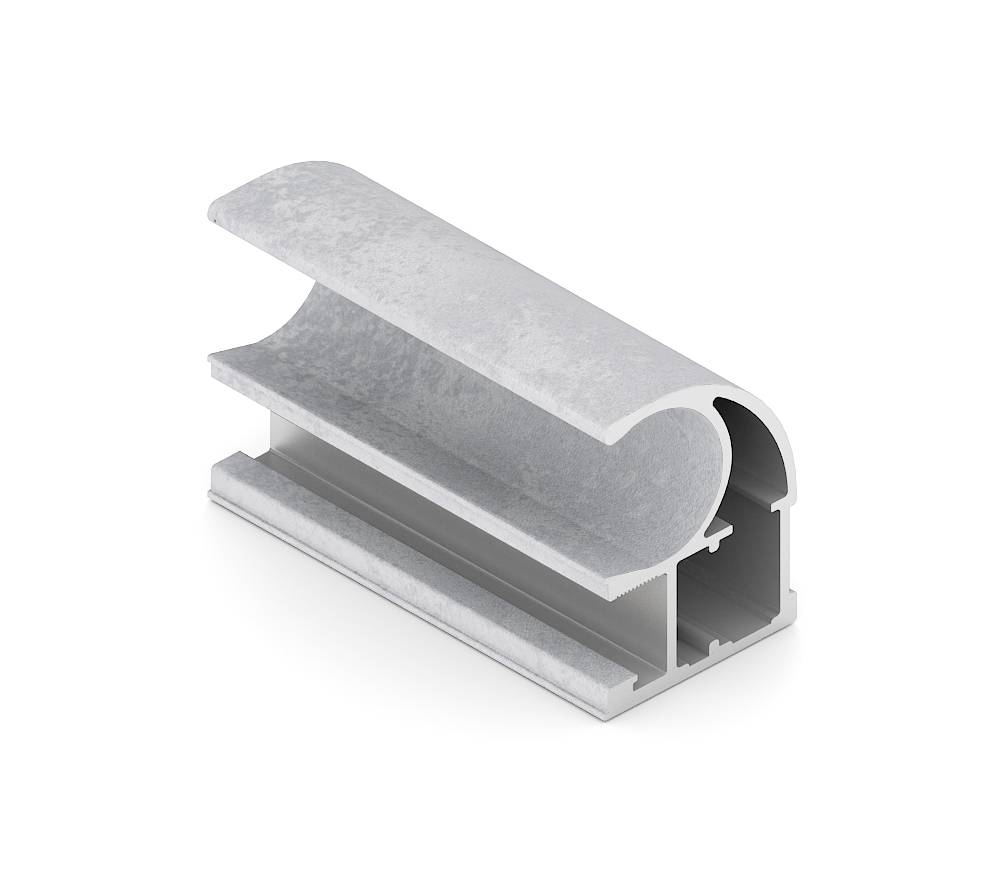 Серый жемчуг Стандарт Вертикальный профиль C Пленка ПВХ 5,4 м 