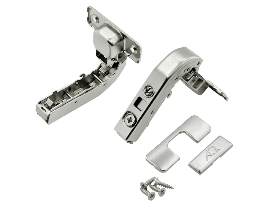 08.0192 Петля  ФП 180/90 гр. AQ clip-on б/пружины P2O никель без планки 