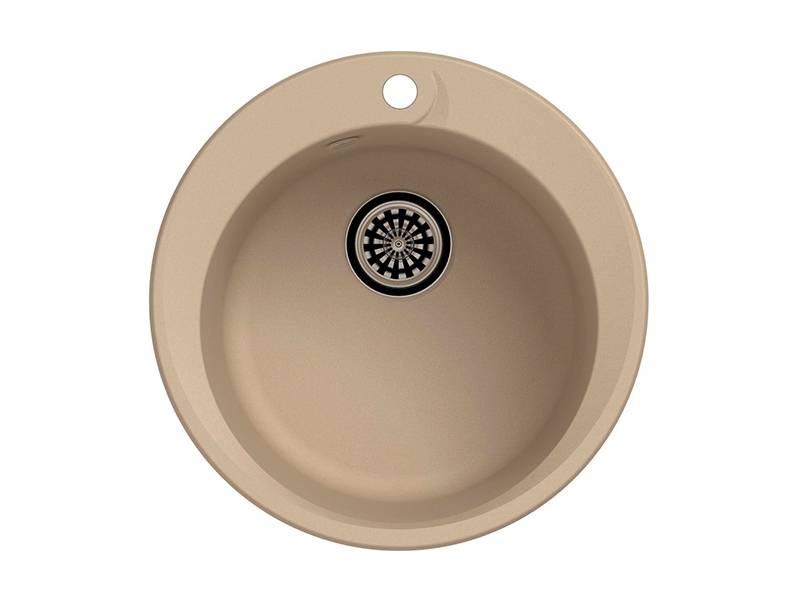 Мойка Rund 45 Крем 500х500х200мм круглый 1 чаша Ewigstein 45 