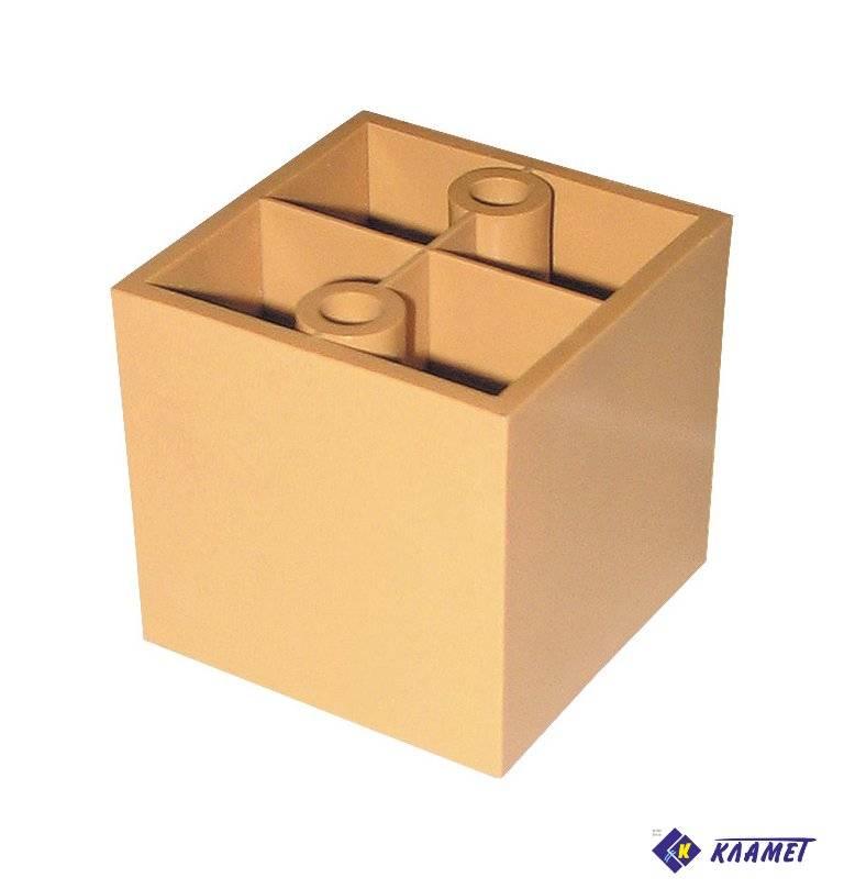 Опора квадратная ОС 50 50 мм стационарная бук 