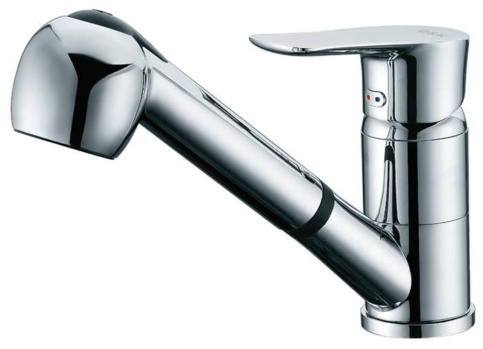 DA1272501 Смеситель Reisling Rhein Хром низкий глянец D&K 