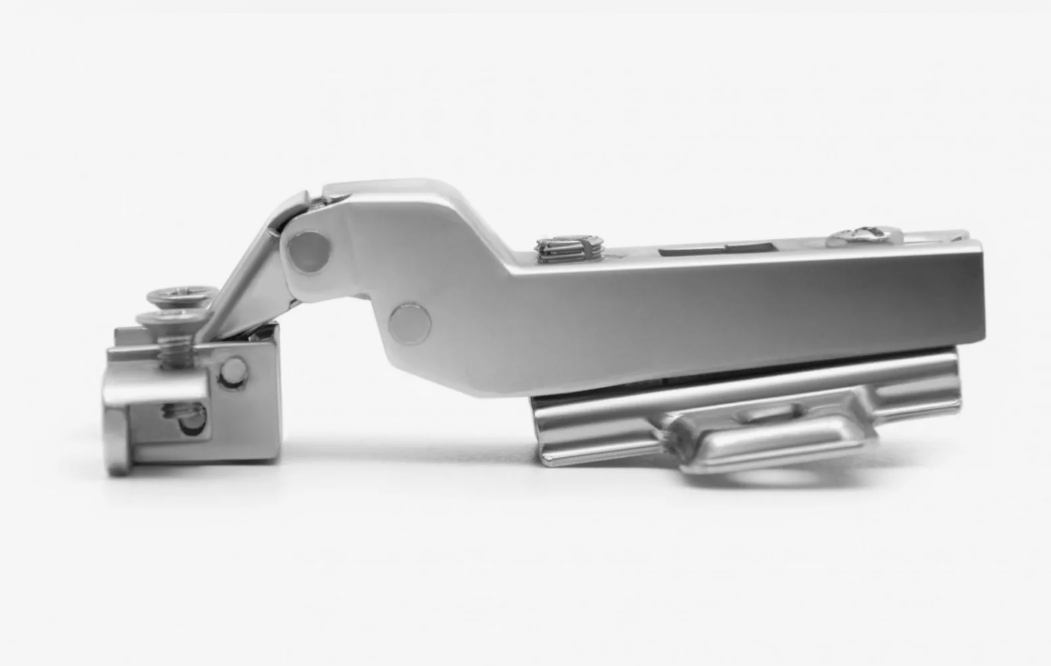 Петля для Ал. рамок 110 гр. Вкладная LemaxProf с доводчиком Clip-On никель +планка 