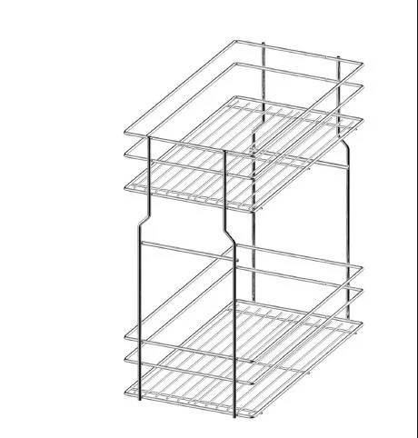 Бутылочница 2 яруса 200 мм донное крепл. хром с доводчиком WE29.0004.01.001+направл REJS