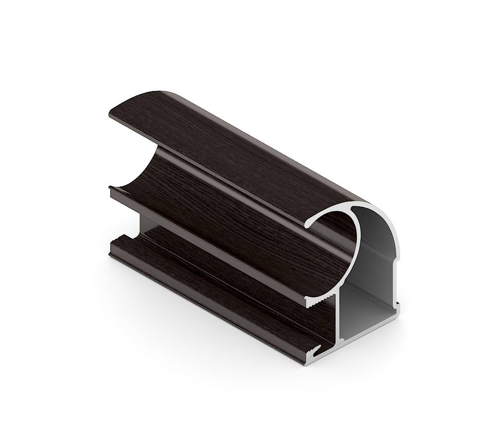 Венге глянец Эконом Вертикальный профиль C Пленка ПВХ 5,4 м 