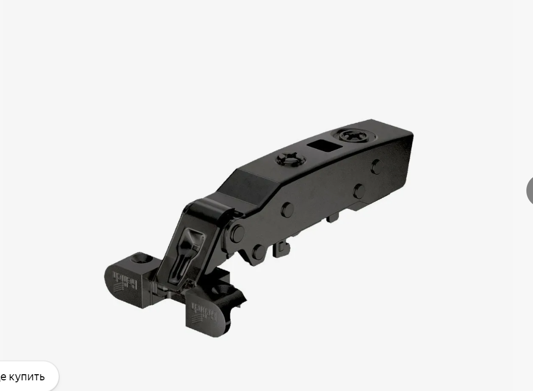 22074 Петля для AL-рамок 110 гр. Накладная DTC Pivot-Star с доводчиком Anyway-Clip черный 