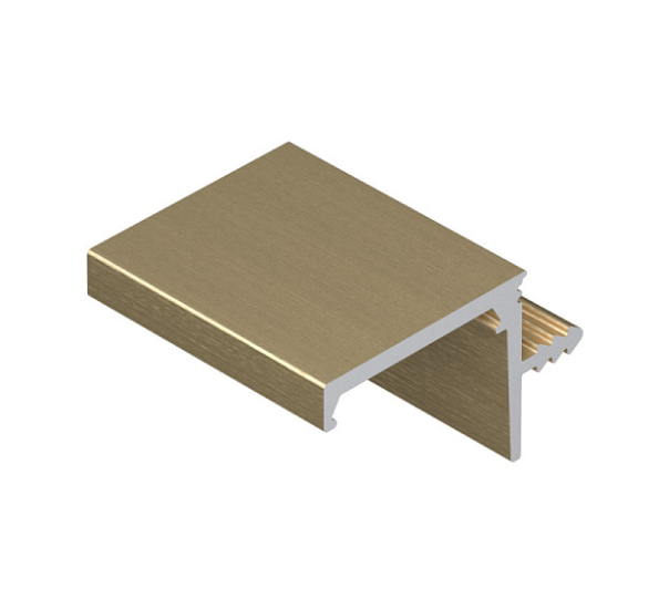 GOLA Ручка профильная  для верх.базы, под подсветку, врезная,для плиты 16 мм 5400 мм Золото крац.(br