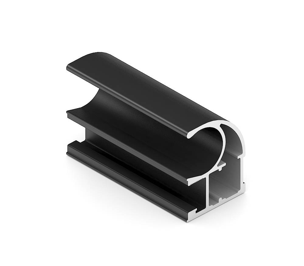 Черный матовый Стандарт Вертикальный профиль C Окраска 5,4 м 