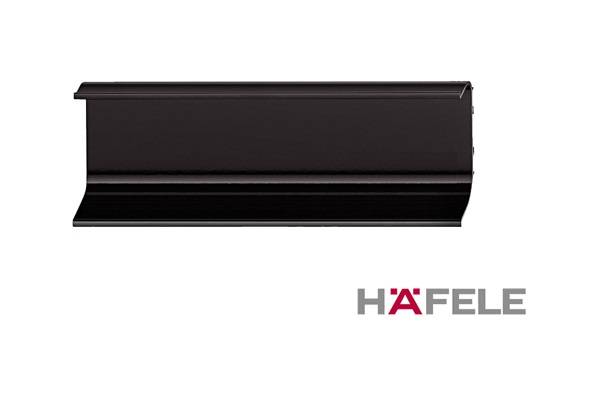 126.36.300 Ручка профильная  C-образная горизонтальная 2 500 мм Черный Металл Hafele