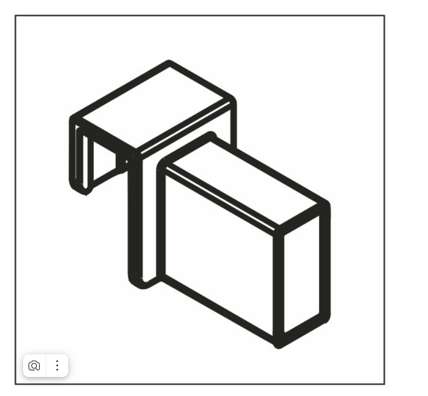 17450 Креп. рейлинга на боковину DTC MagicPro MagicPro  мм Белый Лак 