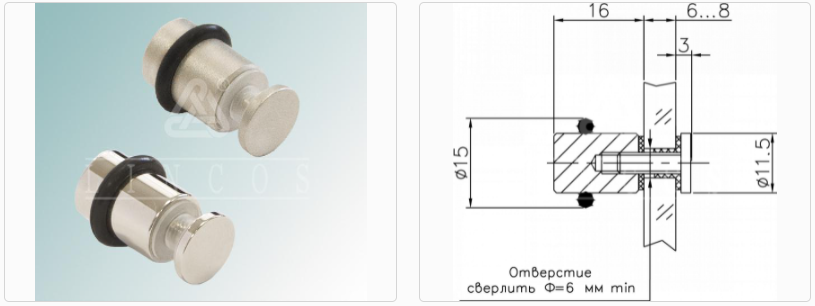 Полкодержатель 4.06 (01) никель Линкос 