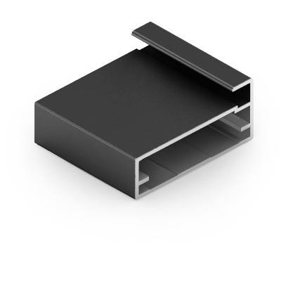 Профиль рамочный 298 L=5800 4мм (F1-11) Черный матовый 