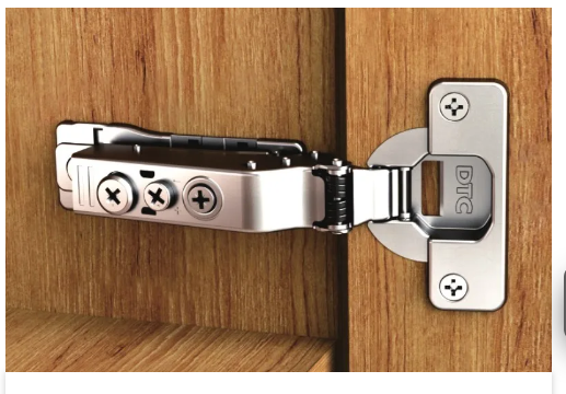 20162 Петля 110 гр. Накладная DTC Pivot-Star Anyway-Clip с/довод Clip-On никель (45мм)+20222 Лин Пла