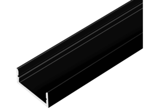 15.0240 Профиль для свет. ленты AQ Form Накладной 3метра 15x7x3000mm Черный 