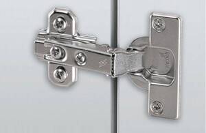Петля 90 гр. Вкладная Hettich SlideOn +планка никель (2333-T42/26-K16) 107866206 
