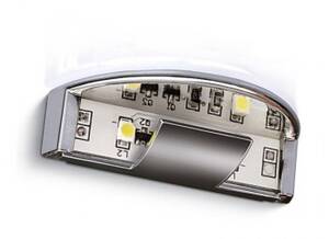 Клипса для полки  хром 12V /  желтый  LD-KL2DZY-40