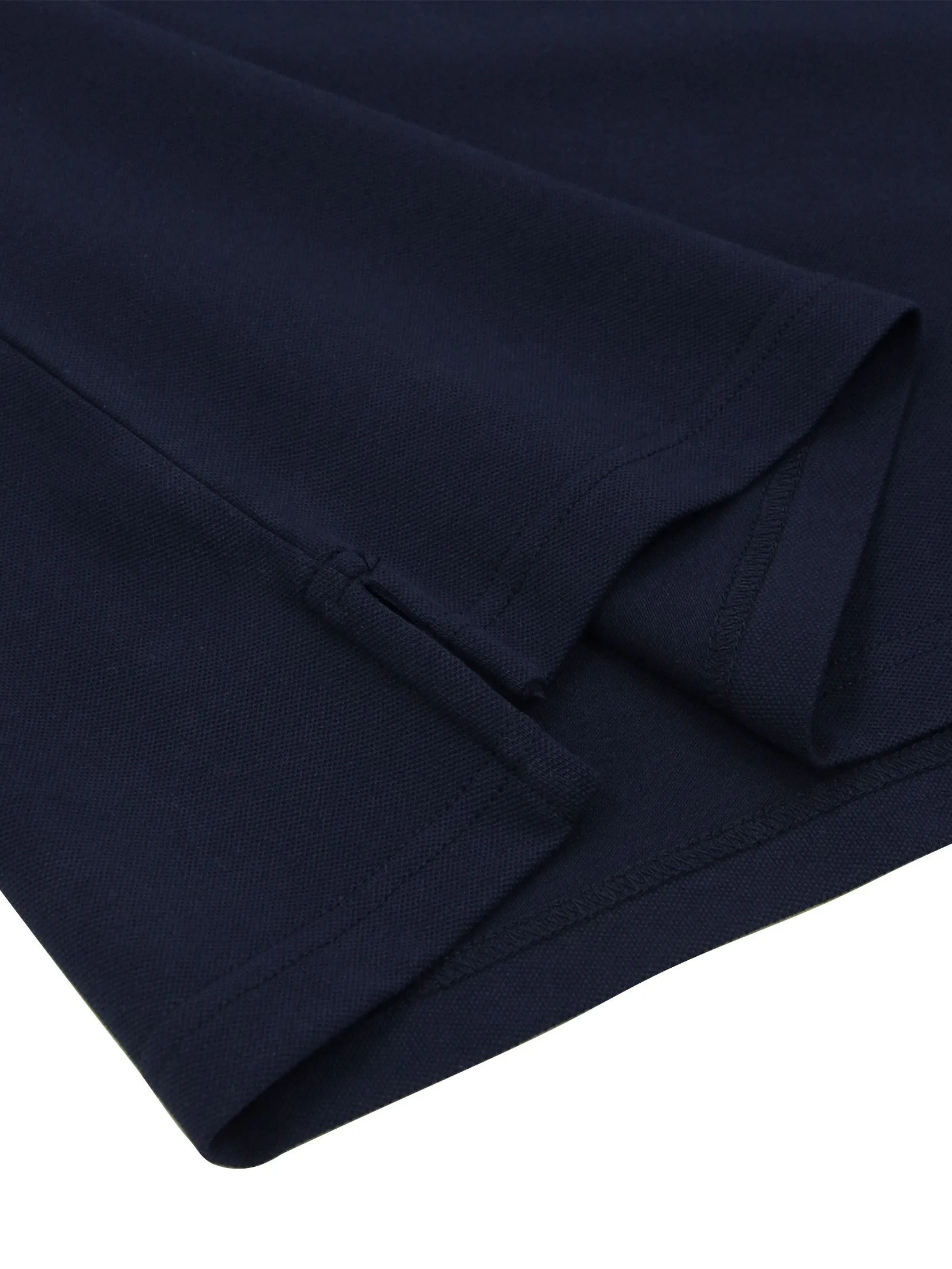GIORDANO Men's Slim Embroidery Bold Polo (Signature) Navy GIORDANO Men's Slim Embroidery Bold Polo (Signature) Navy