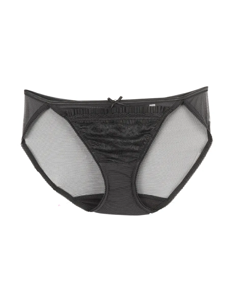 BSC Lingerie Women Bikini style see-through lace BU1114 BLACK BSC Lingerie Women Bikini style see-through lace BU1114 BLACK