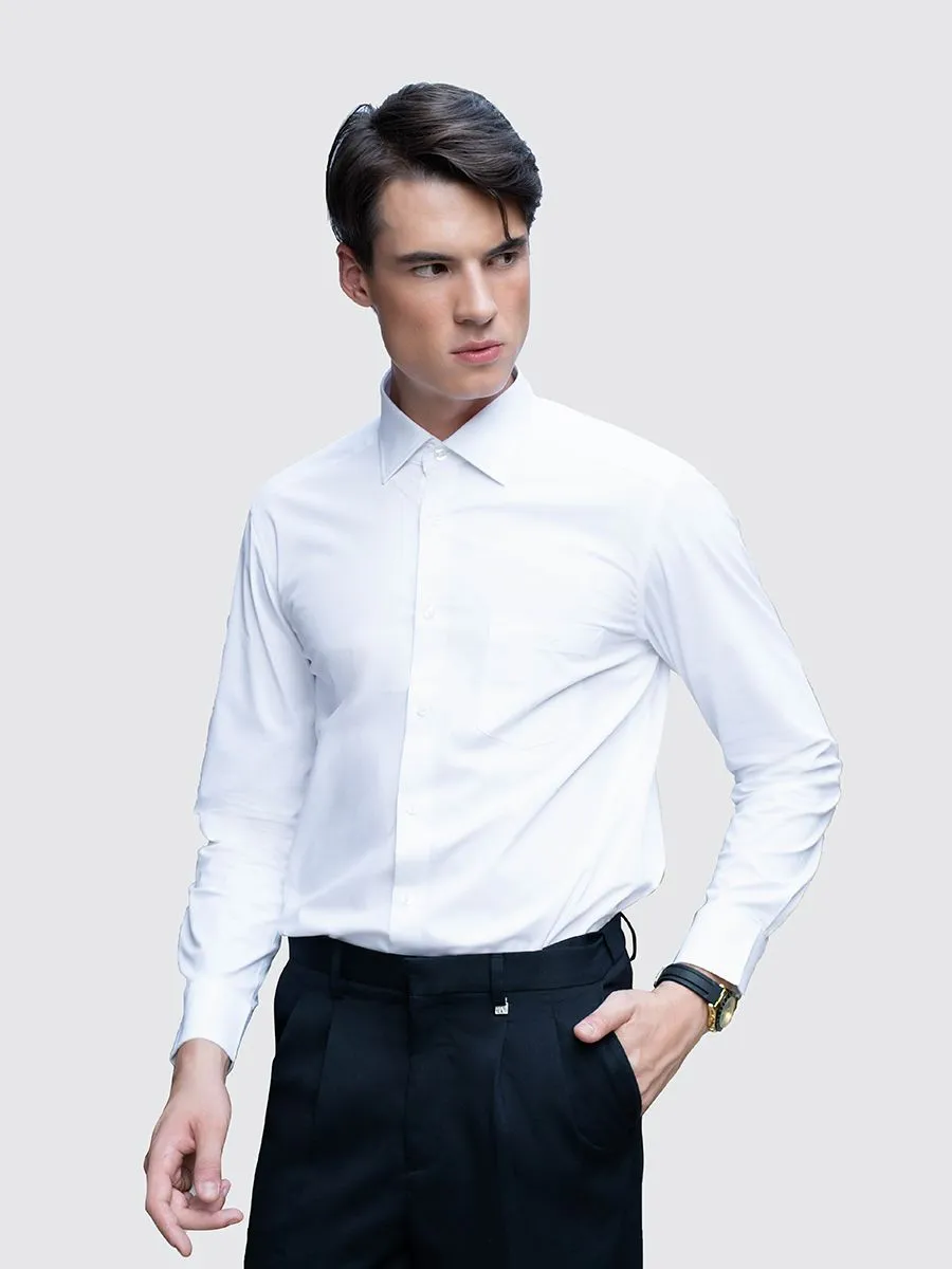 ARROW SPANDEX LONG SLEEVE SHIRT Smart Fit White Color ARROW SPANDEX LONG SLEEVE SHIRT Smart Fit White Color