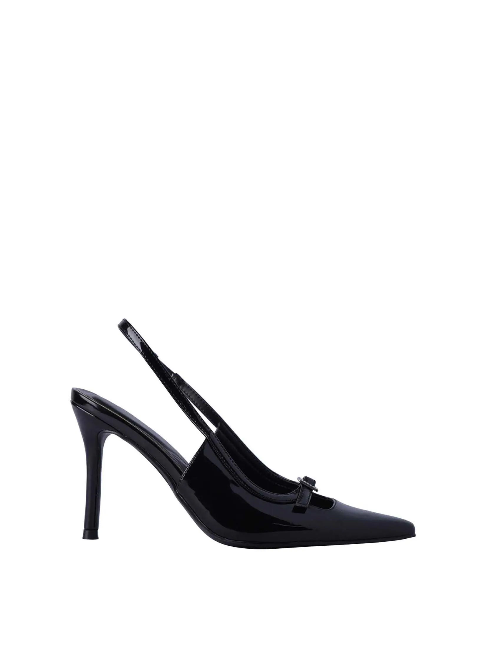 VILLAINS SF VELIA Women's Mule Heels BLACK PATENT VILLAINS SF VELIA Women's Mule Heels BLACK PATENT