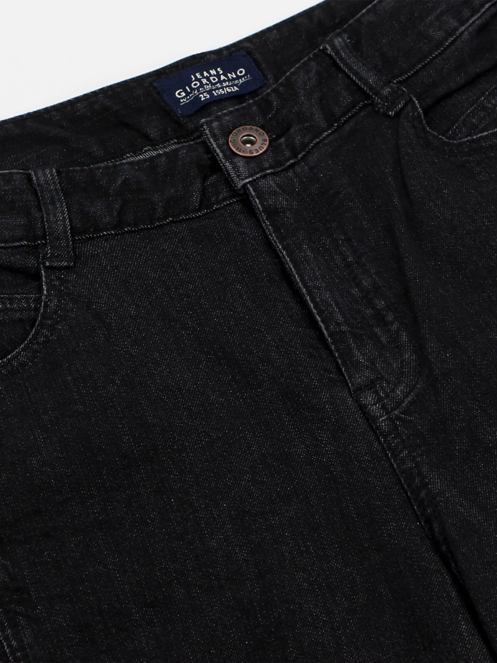 GIORDANO Women's Wide Leg Stretch Denim Jeans Black GIORDANO Women's Wide Leg Stretch Denim Jeans Black