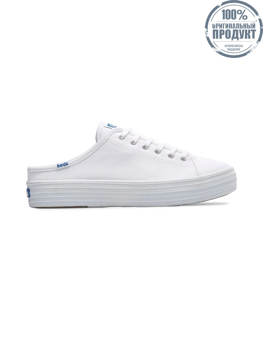 KEDS Women Triple Kick Mule Canvas White KEDS Women Triple Kick Mule Canvas White
