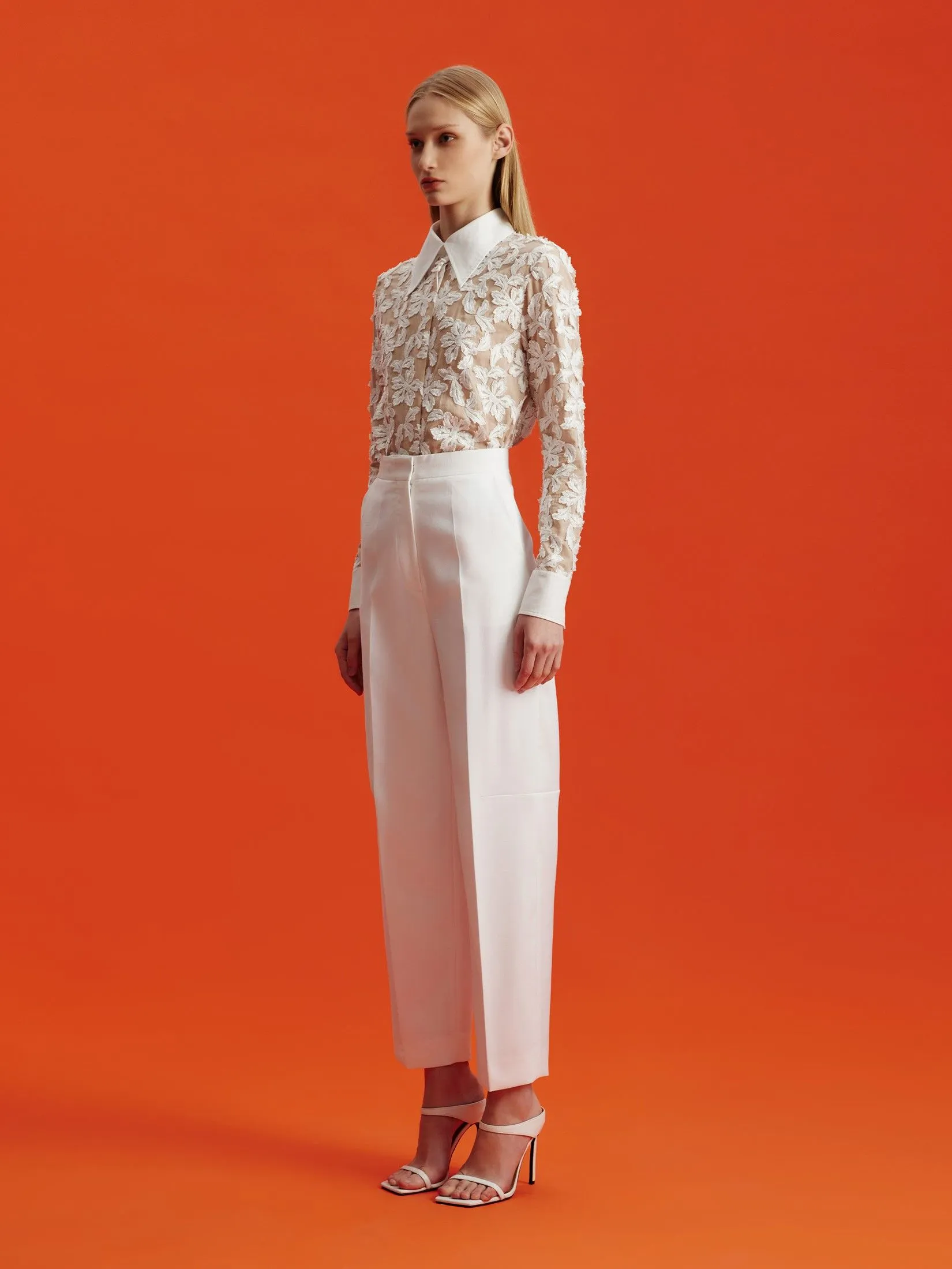 ASAVA (AW24) Wrenley Women Cropped Pants White ASAVA (AW24) Wrenley Women Cropped Pants White