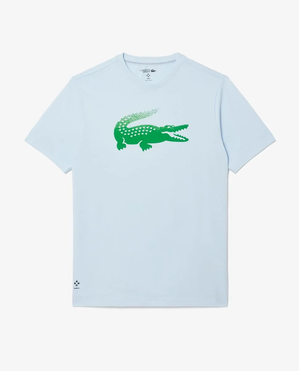 LACOSTE Lacoste Tennis x Daniil Medvedev T-Shirt Blue LACOSTE Lacoste Tennis x Daniil Medvedev T-Shirt Blue