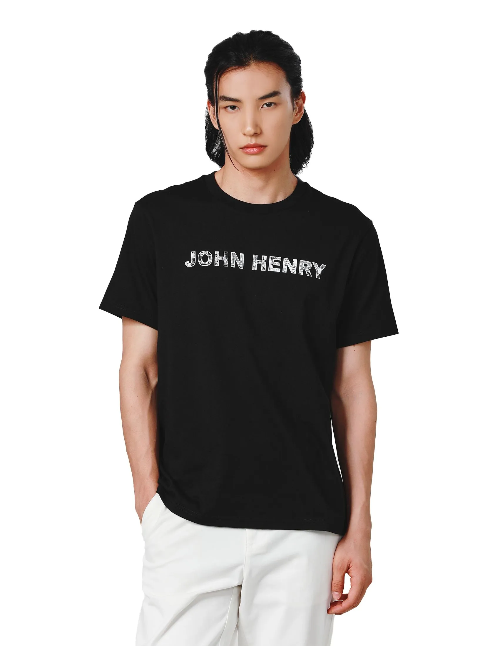 JOHN HENRY Men's T-Shirts (Slim Fit) ICONIC AF Black JOHN HENRY Men's T-Shirts (Slim Fit) ICONIC AF Black