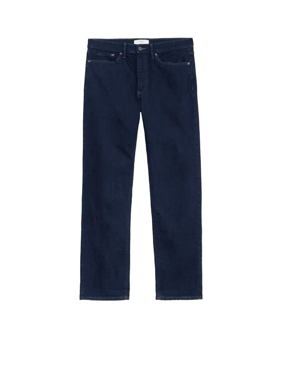 MARKS & SPENCER Men Jeans Straight Fit Stretch Xb_Indigo MARKS & SPENCER Men Jeans Straight Fit Stretch Xb_Indigo