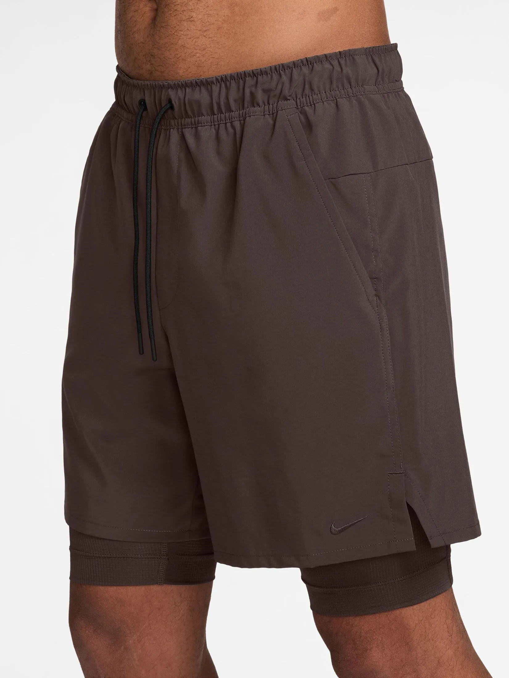 NIKE Men Shorts Unlimited Dri-Fit 7" DV9341-237 Baroque Brown/Black/Baroque Brown NIKE Men Shorts Unlimited Dri-Fit 7" DV9341-237 Baroque Brown/Black/Baroque Brown