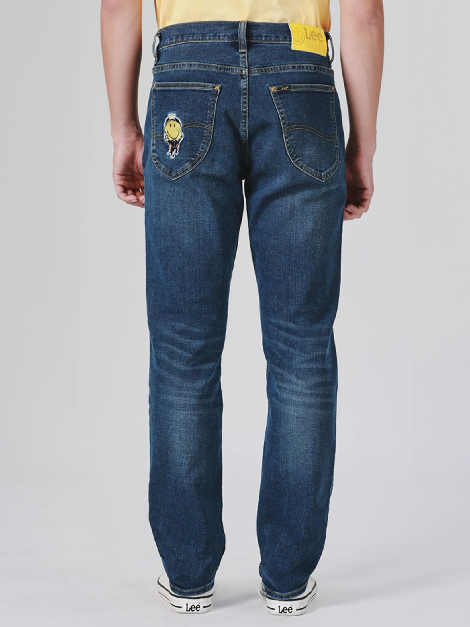 LEE Men's Jeans Lee Smiley Collection Mid Zed Fit Dark Indigo LEE Men's Jeans Lee Smiley Collection Mid Zed Fit Dark Indigo