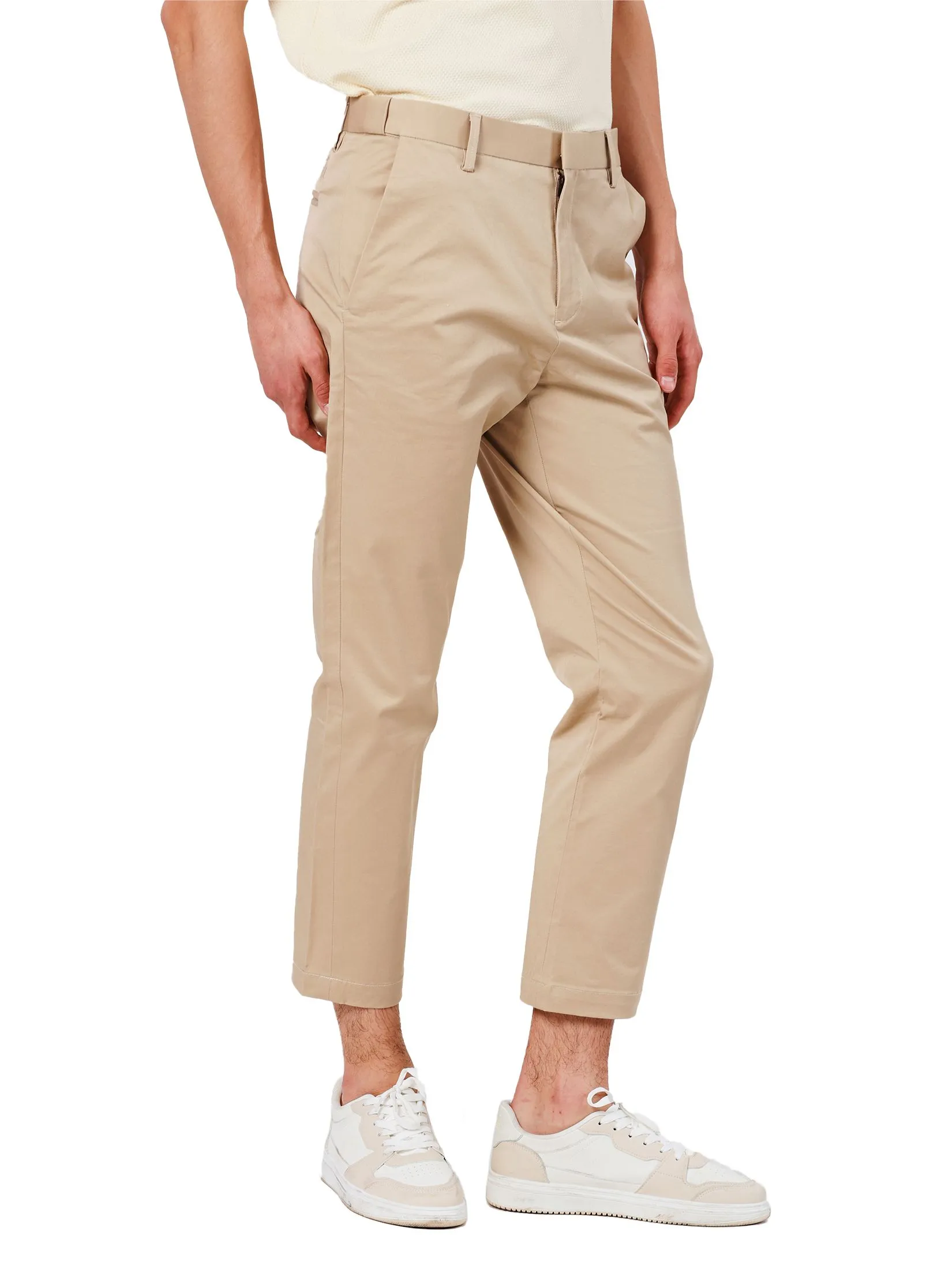JOHN HENRY Men's Trousers (Slim Fit) Rejuvenate Vacation Beige JOHN HENRY Men's Trousers (Slim Fit) Rejuvenate Vacation Beige