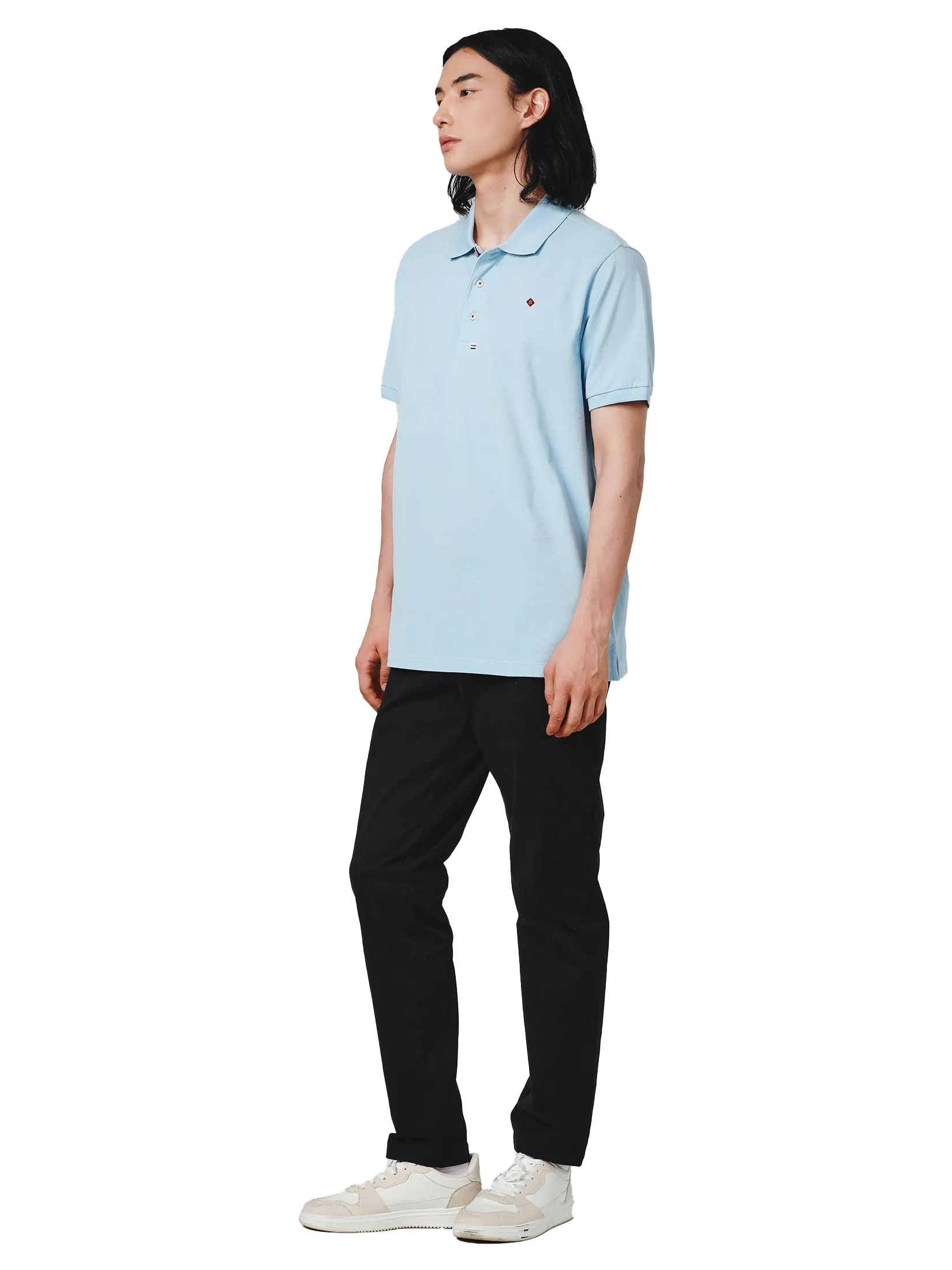 JOHN HENRY Men's Polo (Slim Fit) ESSENTIALS Blue JOHN HENRY Men's Polo (Slim Fit) ESSENTIALS Blue