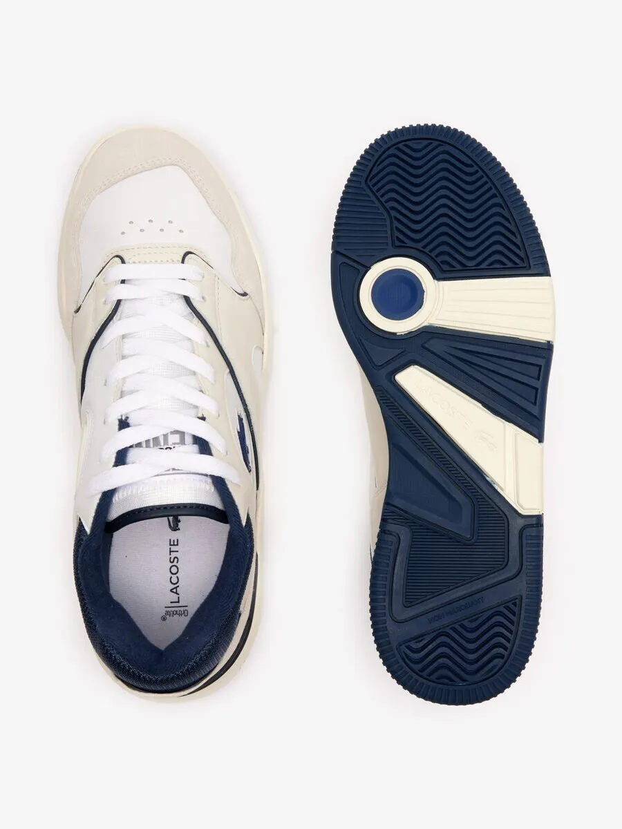 LACOSTE White Men’s Lineshot Leather Logo Trainers LACOSTE White Men’s Lineshot Leather Logo Trainers