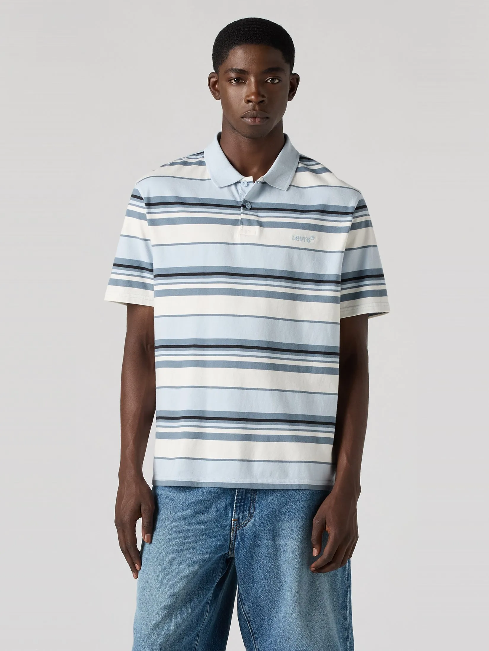 LEVI'S Men's Authentic Polo Blue LEVI'S Men's Authentic Polo Blue