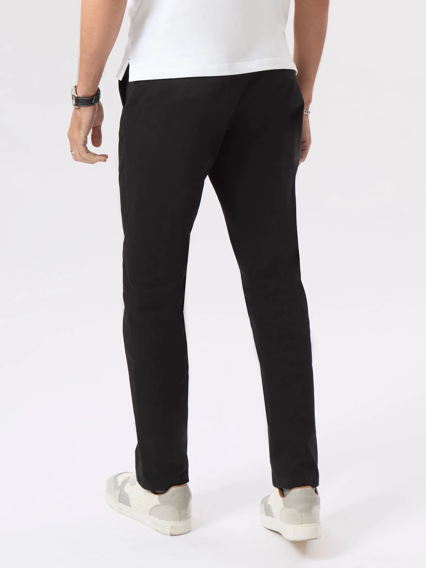 LTD Slim Fit Chino Pants Men Black LTD Slim Fit Chino Pants Men Black
