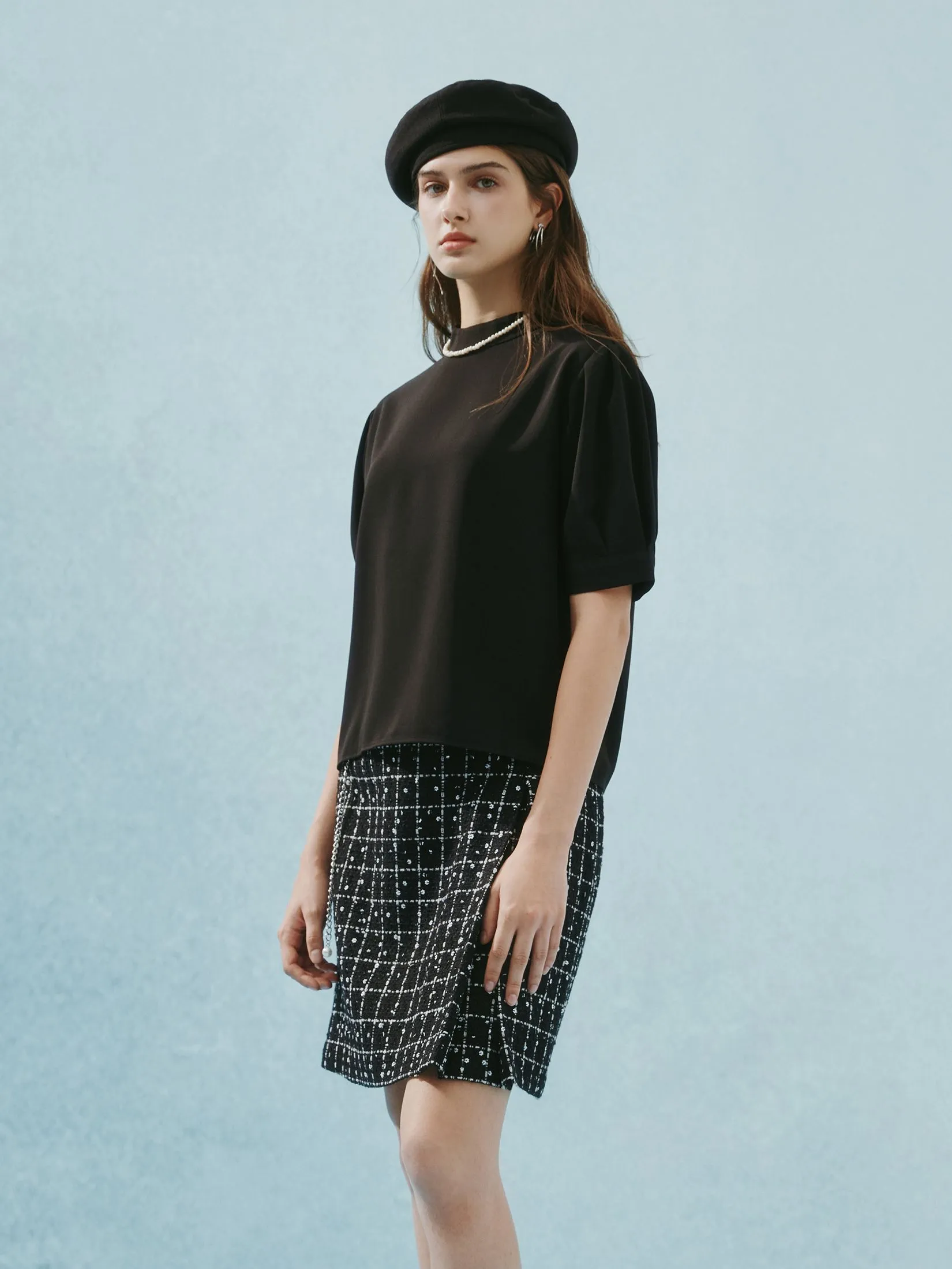 G2000 Women Clothing Poly Crepe Blouse Regular Fit - Black G2000 Women Clothing Poly Crepe Blouse Regular Fit - Black