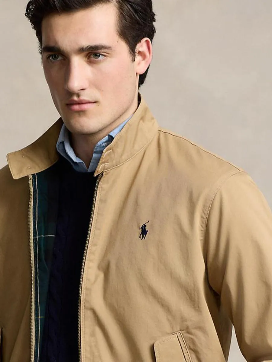 POLO RALPH LAUREN Men Jacket-Twill Jacket-Medium Beige-260 POLO RALPH LAUREN Men Jacket-Twill Jacket-Medium Beige-260