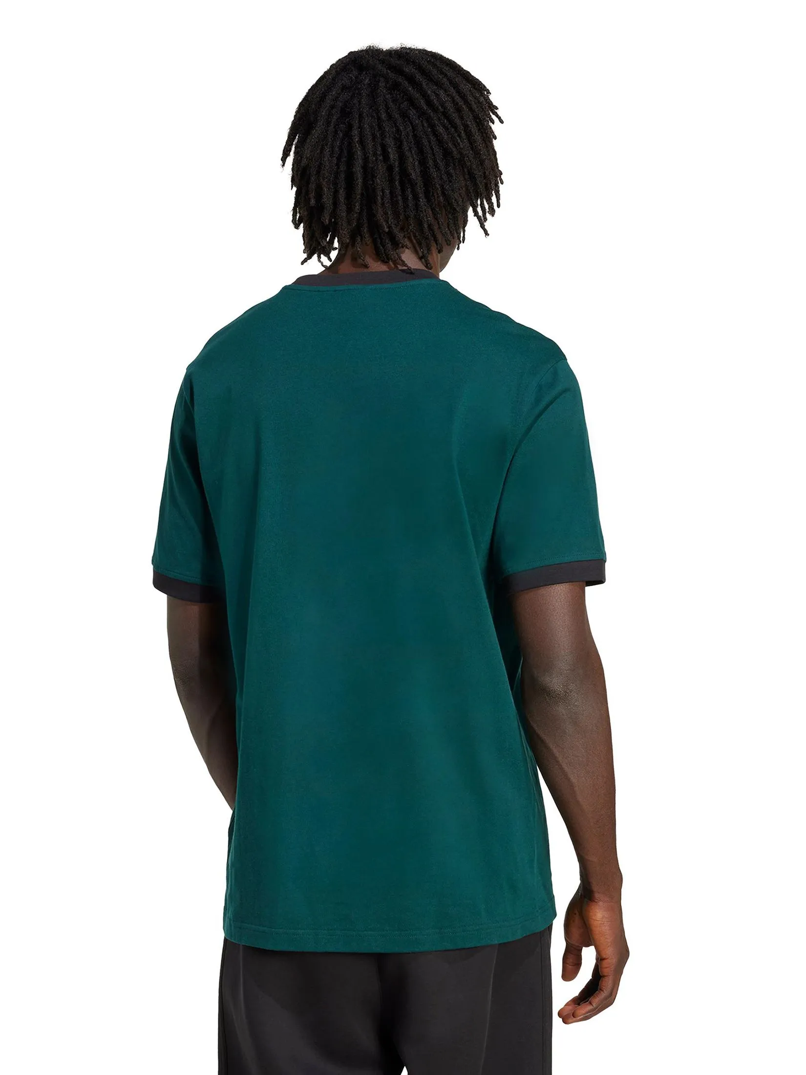 ADIDAS Men T-Shirt Adidas Adicolor Loose 2000S Cali JX1513 Green / Aurora Ivy / Black ADIDAS Men T-Shirt Adidas Adicolor Loose 2000S Cali JX1513 Green / Aurora Ivy / Black