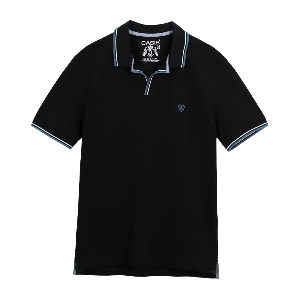 OASIS Men's Polo Shirt Black OASIS Men's Polo Shirt Black