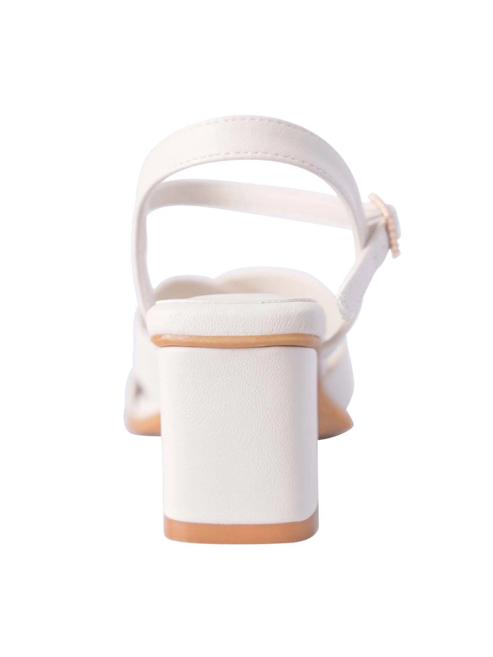 VILLAINS SF SCABIOSA Women's Comfort Heeled Sandals WHITE VILLAINS SF SCABIOSA Women's Comfort Heeled Sandals WHITE