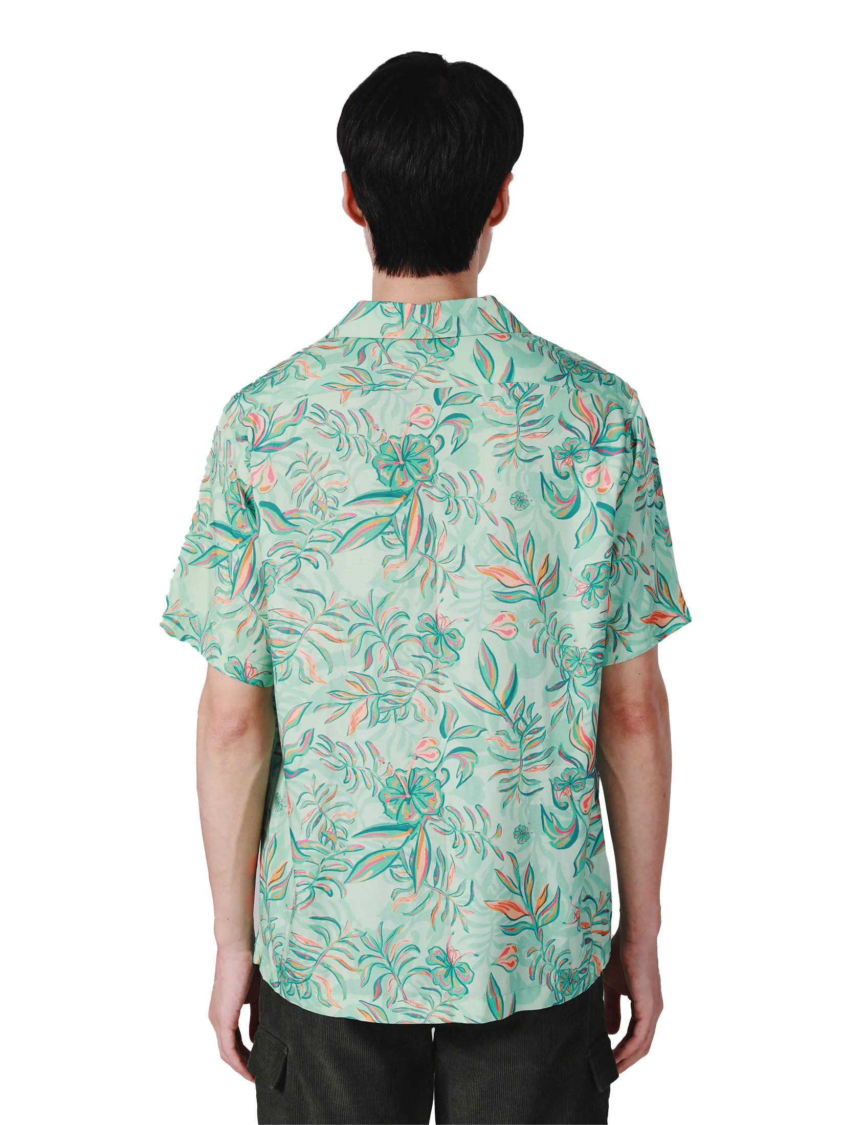 JOHN HENRY Men s Short Sleeves Hawaii Shirts (Relaxed Fit) SONGKRAN FESTIVAL Mint JOHN HENRY Men s Short Sleeves Hawaii Shirts (Relaxed Fit) SONGKRAN FESTIVAL Mint