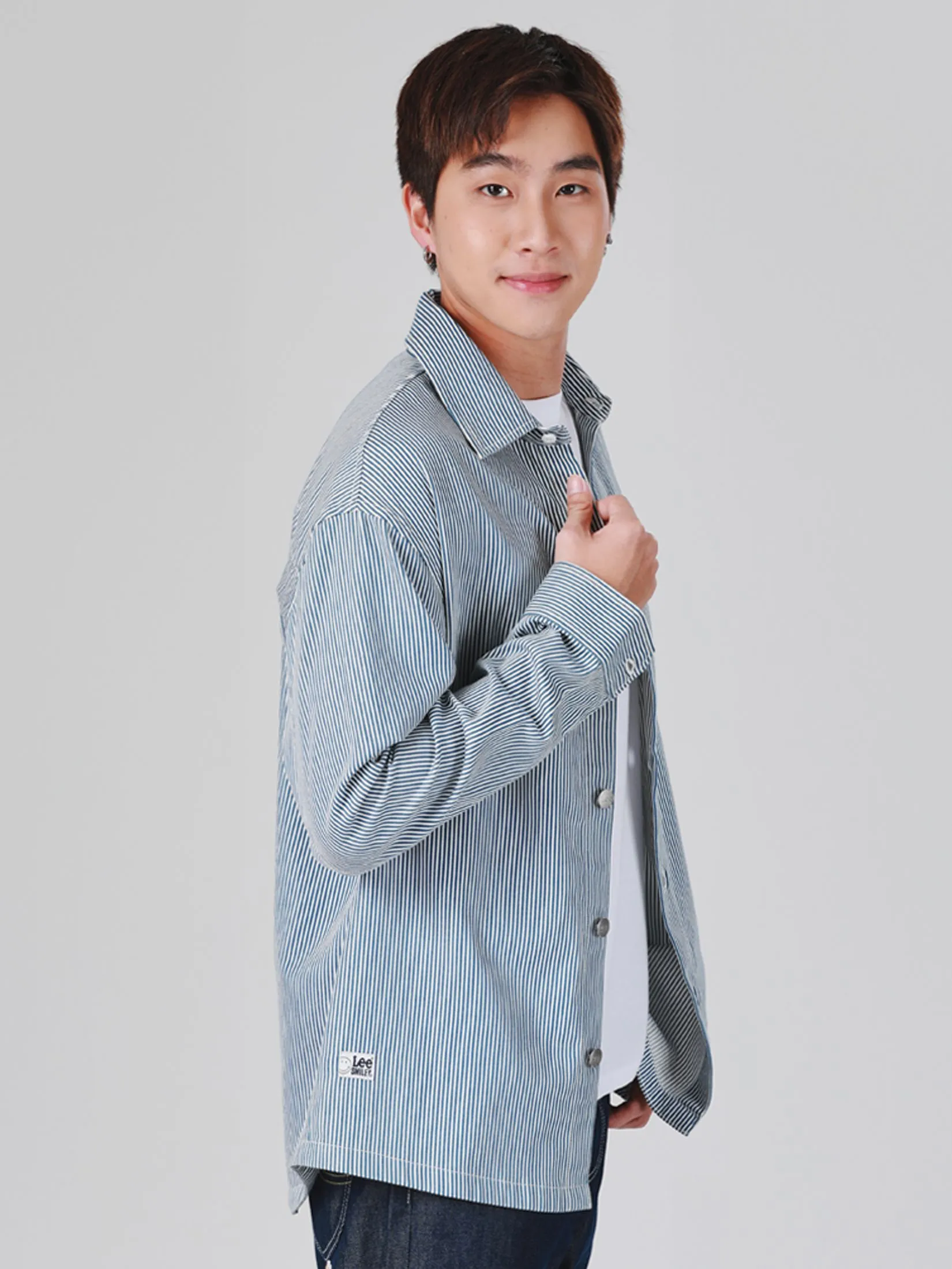 LEE Men's Shirt Long Sleeve Lee Smiley Collection Comfort Fit Blue LEE Men's Shirt Long Sleeve Lee Smiley Collection Comfort Fit Blue
