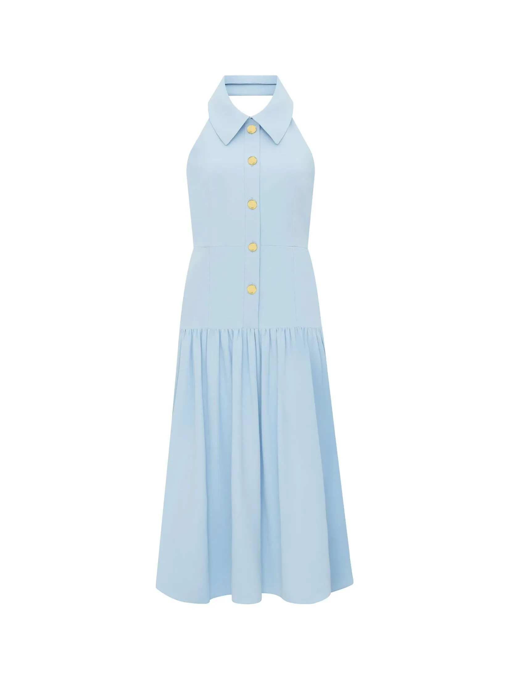 ASV (AW24) Breonna Halterneck Women Dress Blue ASV (AW24) Breonna Halterneck Women Dress Blue