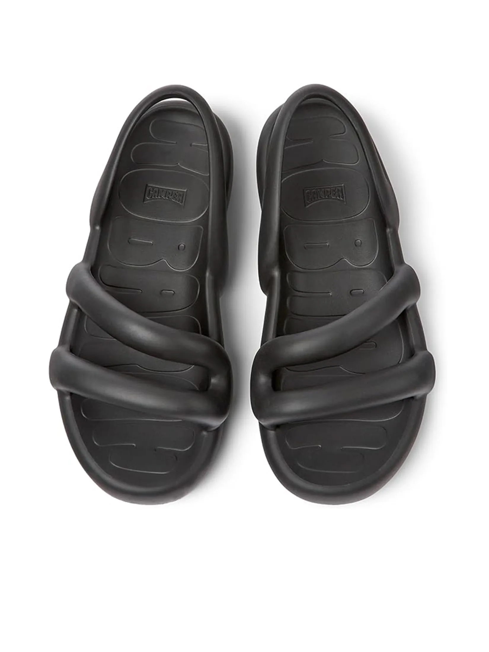 CAMPER Men Sandals Shoes Kobarah Flat Black CAMPER Men Sandals Shoes Kobarah Flat Black