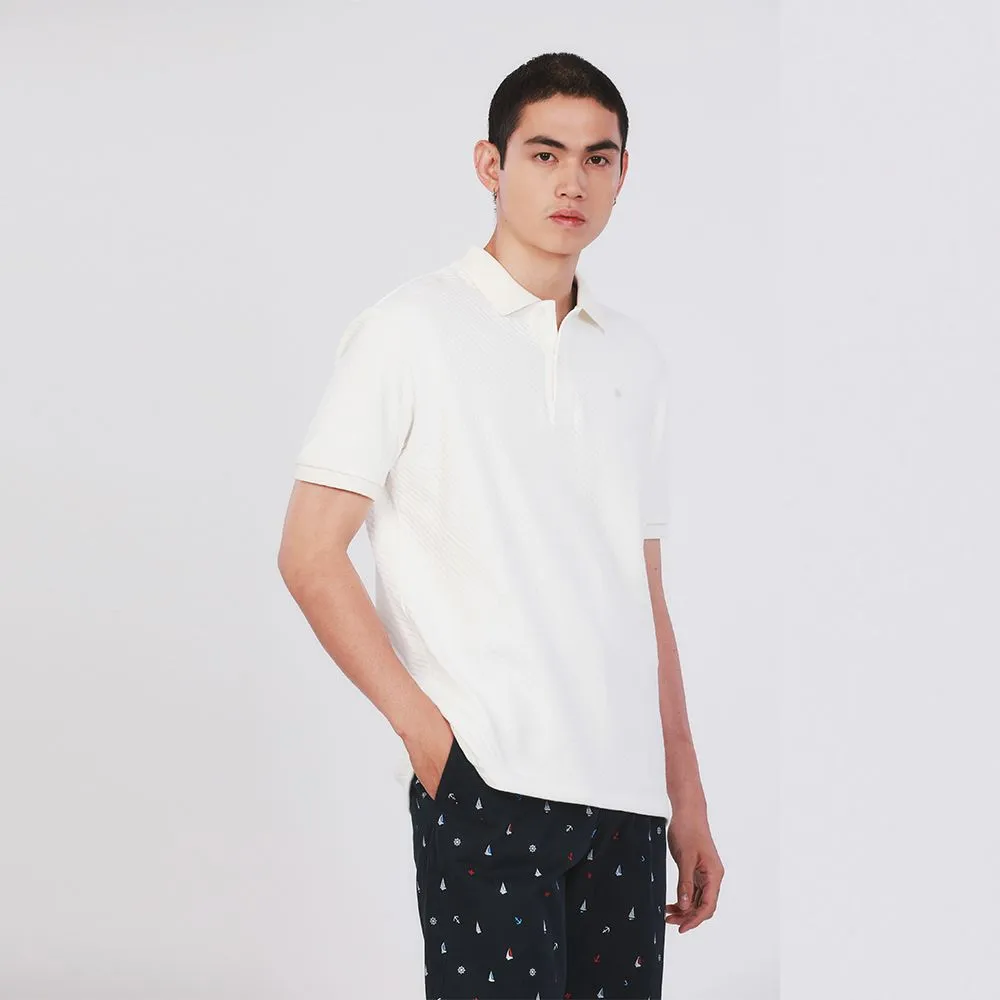 JOHN HENRY Men's Polo (Slim Fit) SAIL AWAY Off-White JOHN HENRY Men's Polo (Slim Fit) SAIL AWAY Off-White