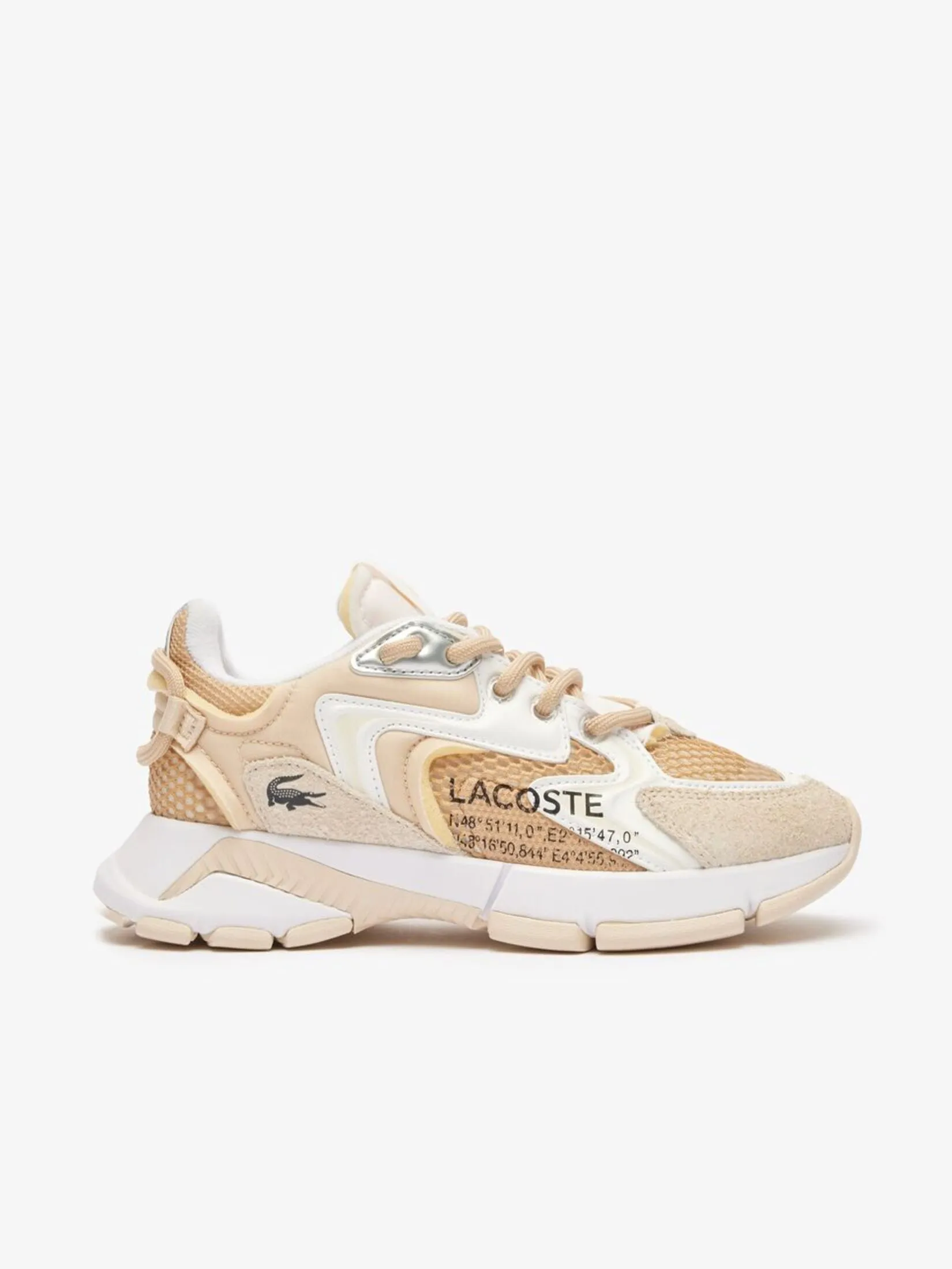 LACOSTE Women’s L003 Neo Trainers Beige LACOSTE Women’s L003 Neo Trainers Beige